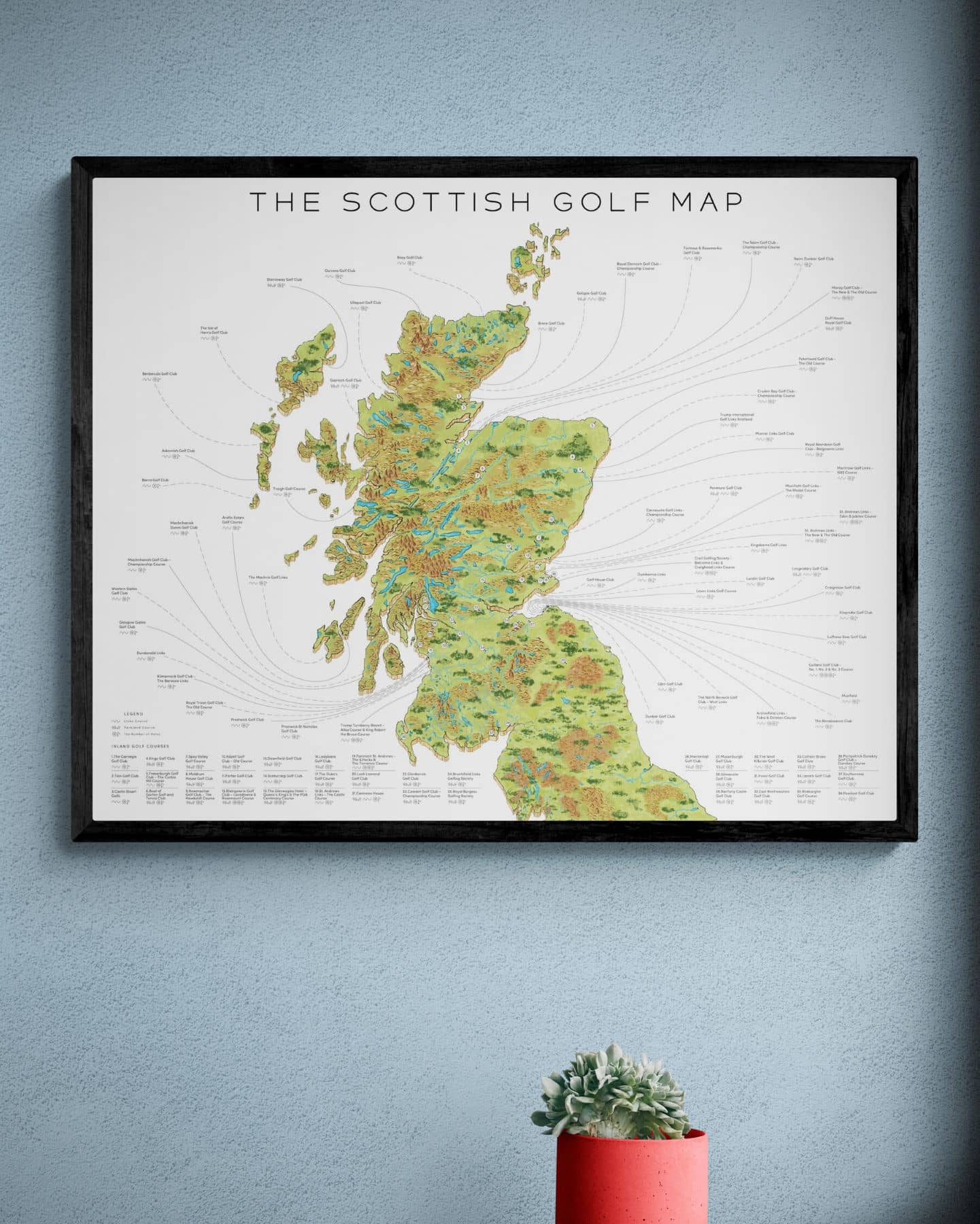 The Scottish Golf Map