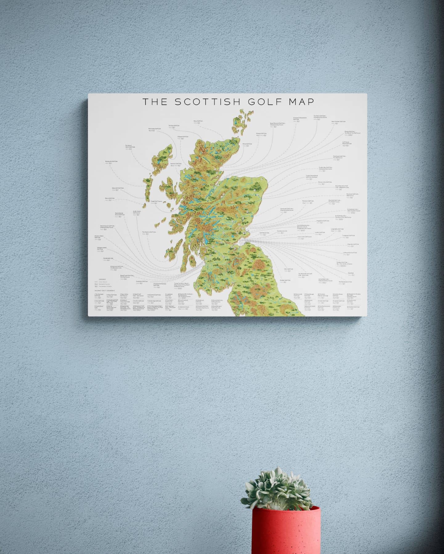 The Scottish Golf Map