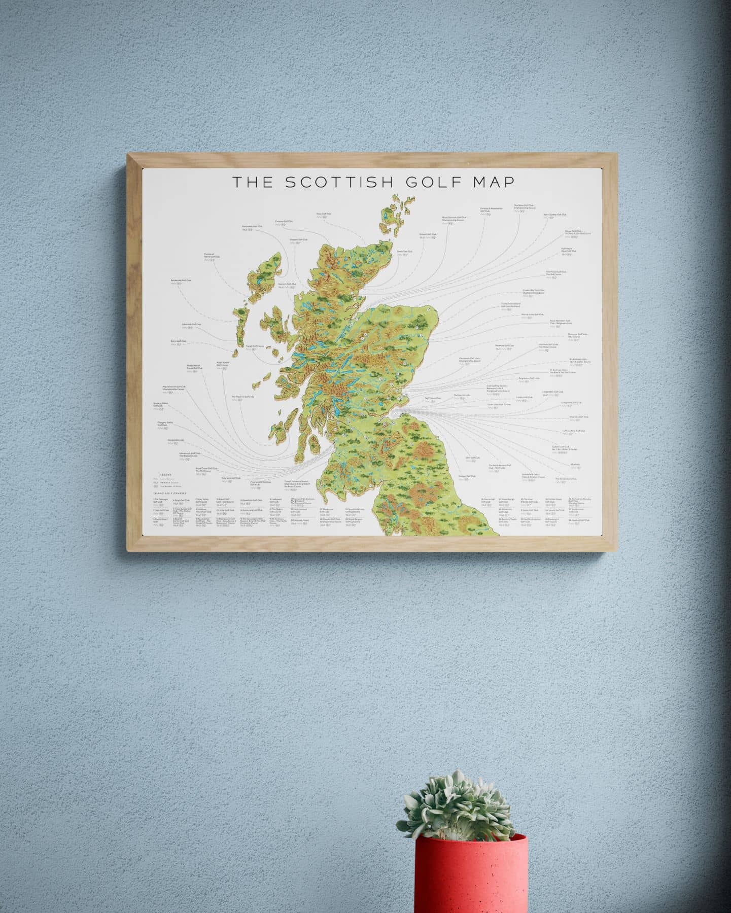 The Scottish Golf Map
