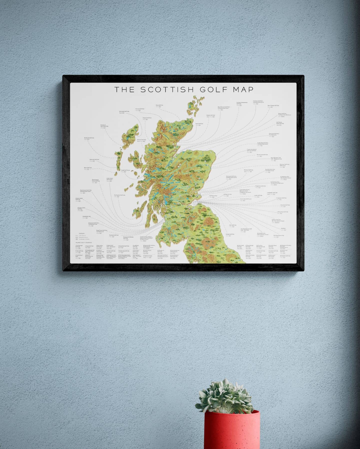 The Scottish Golf Map