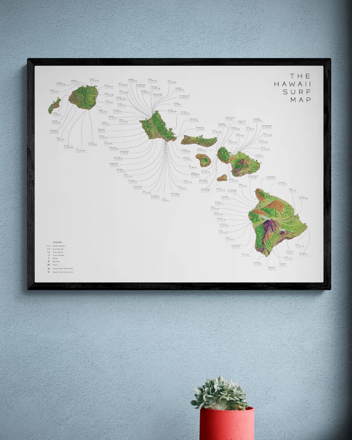 The Hawaii Surf Map