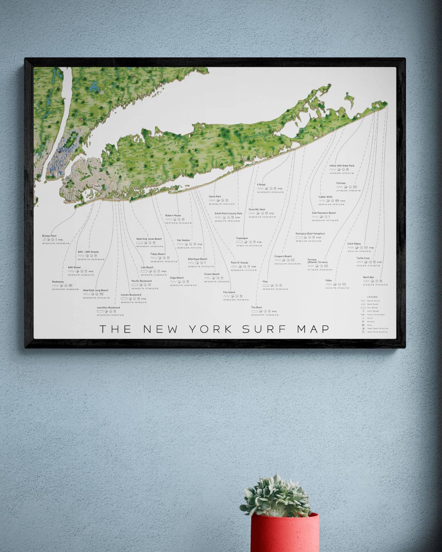 The New York Surf Map