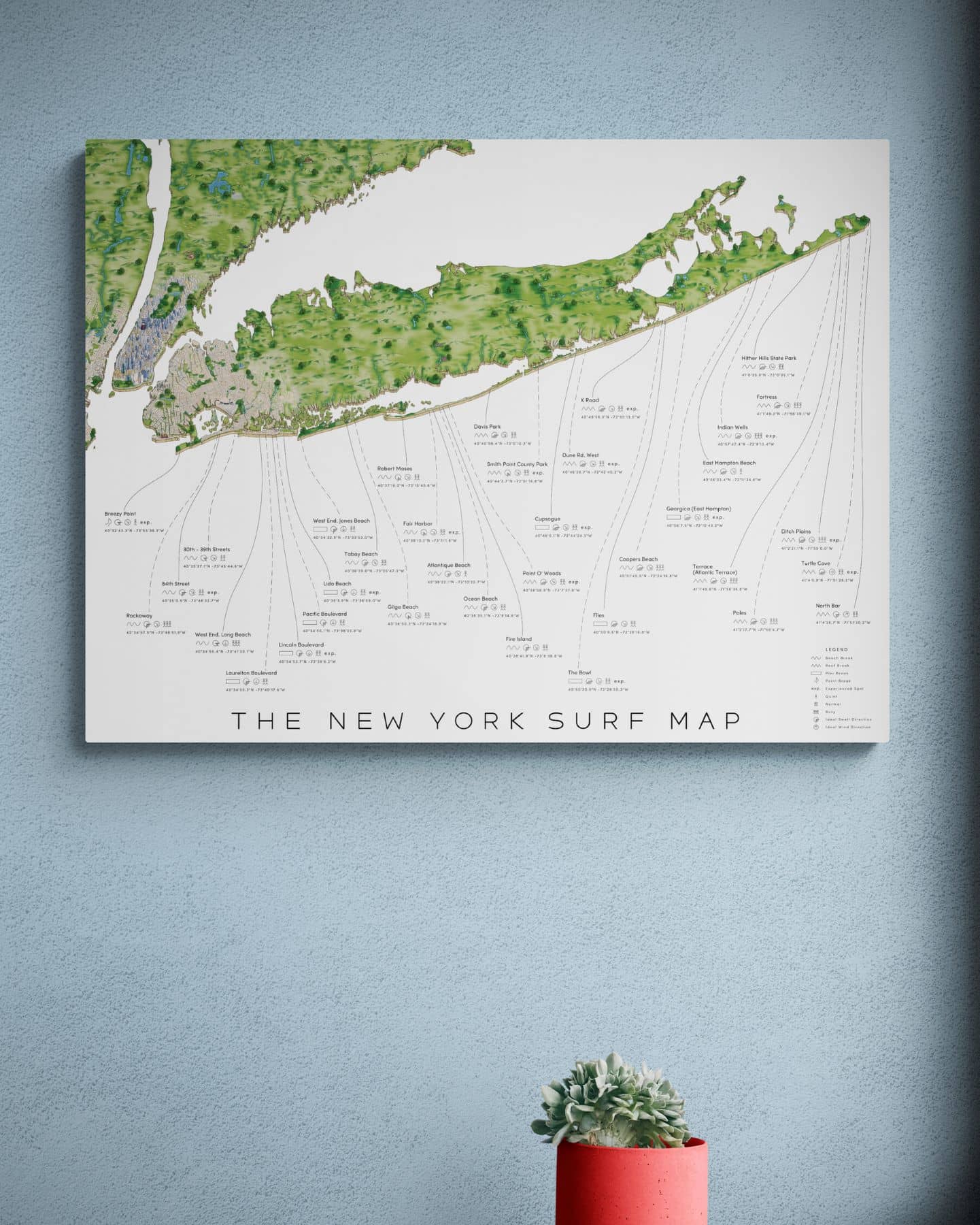 The New York Surf Map