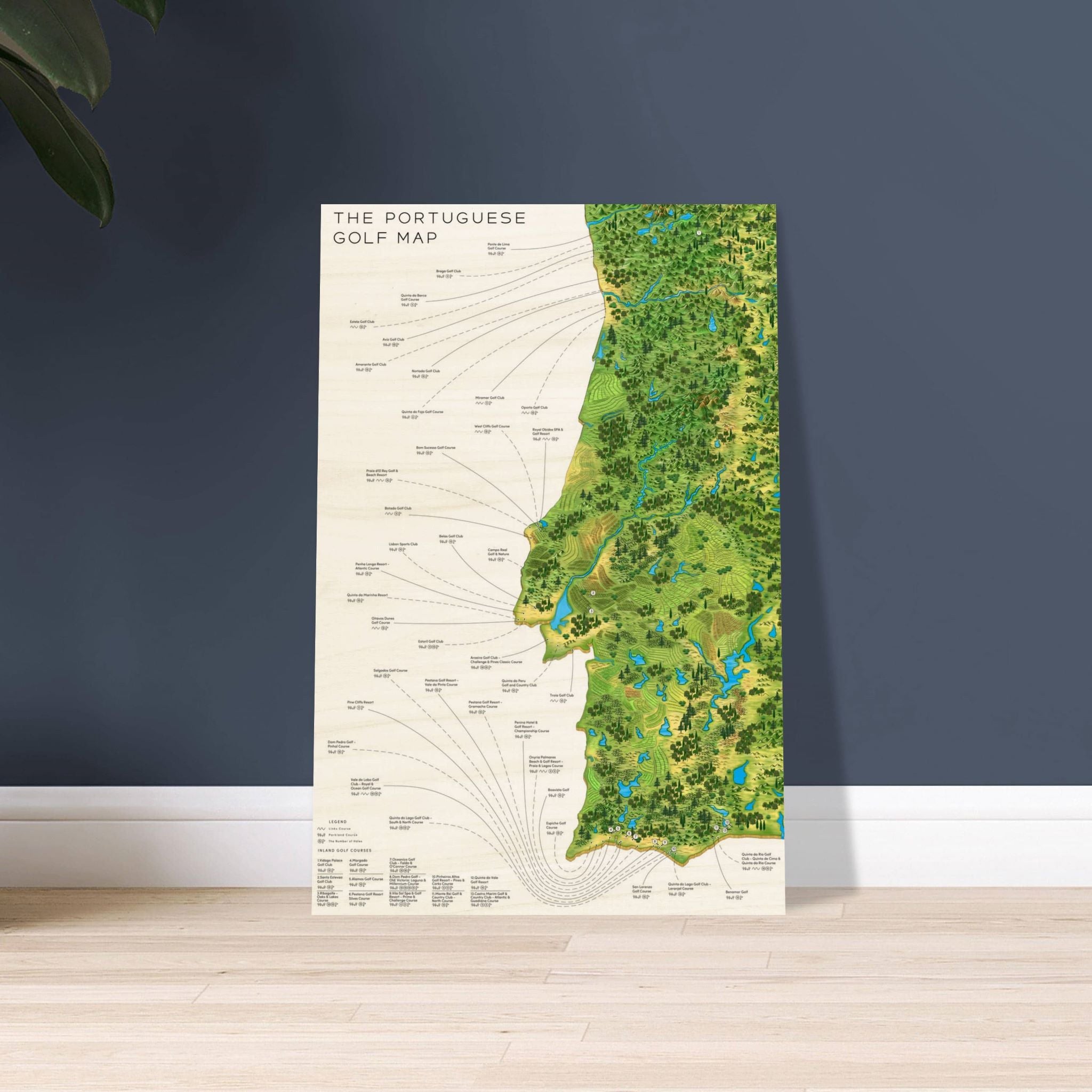 The Portuguese Golf Map