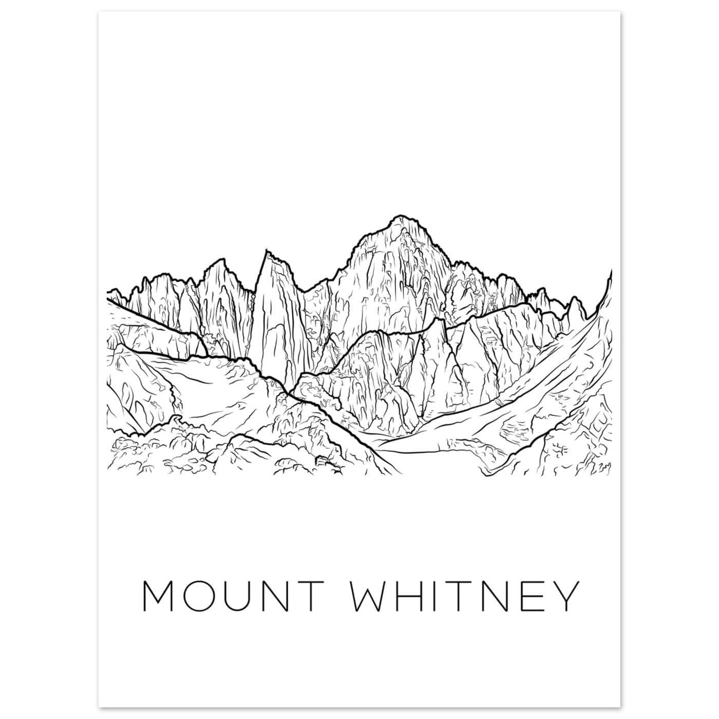Mount Whitney - Black & White