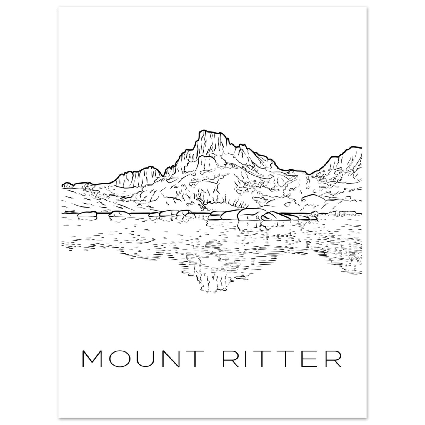 Mount Ritter - Black & White