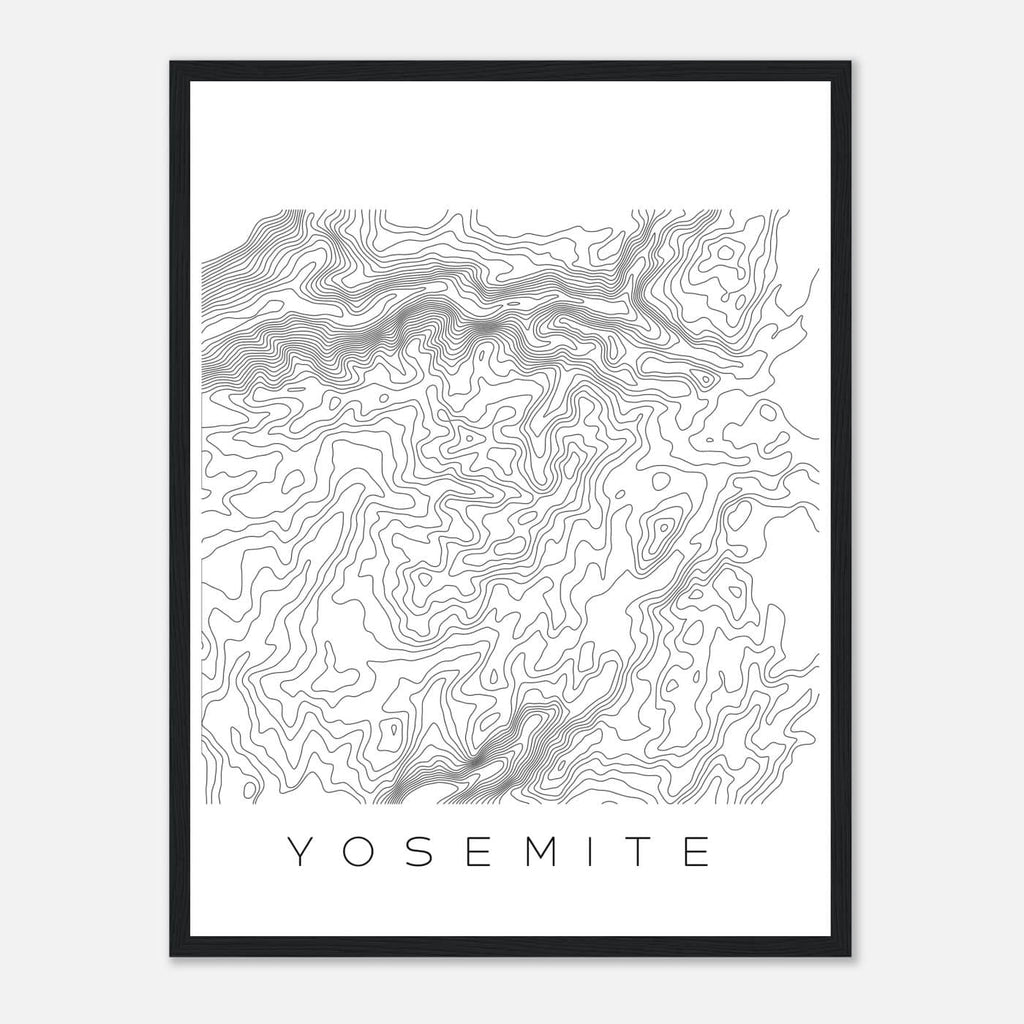 Yosemite - Contour Lines