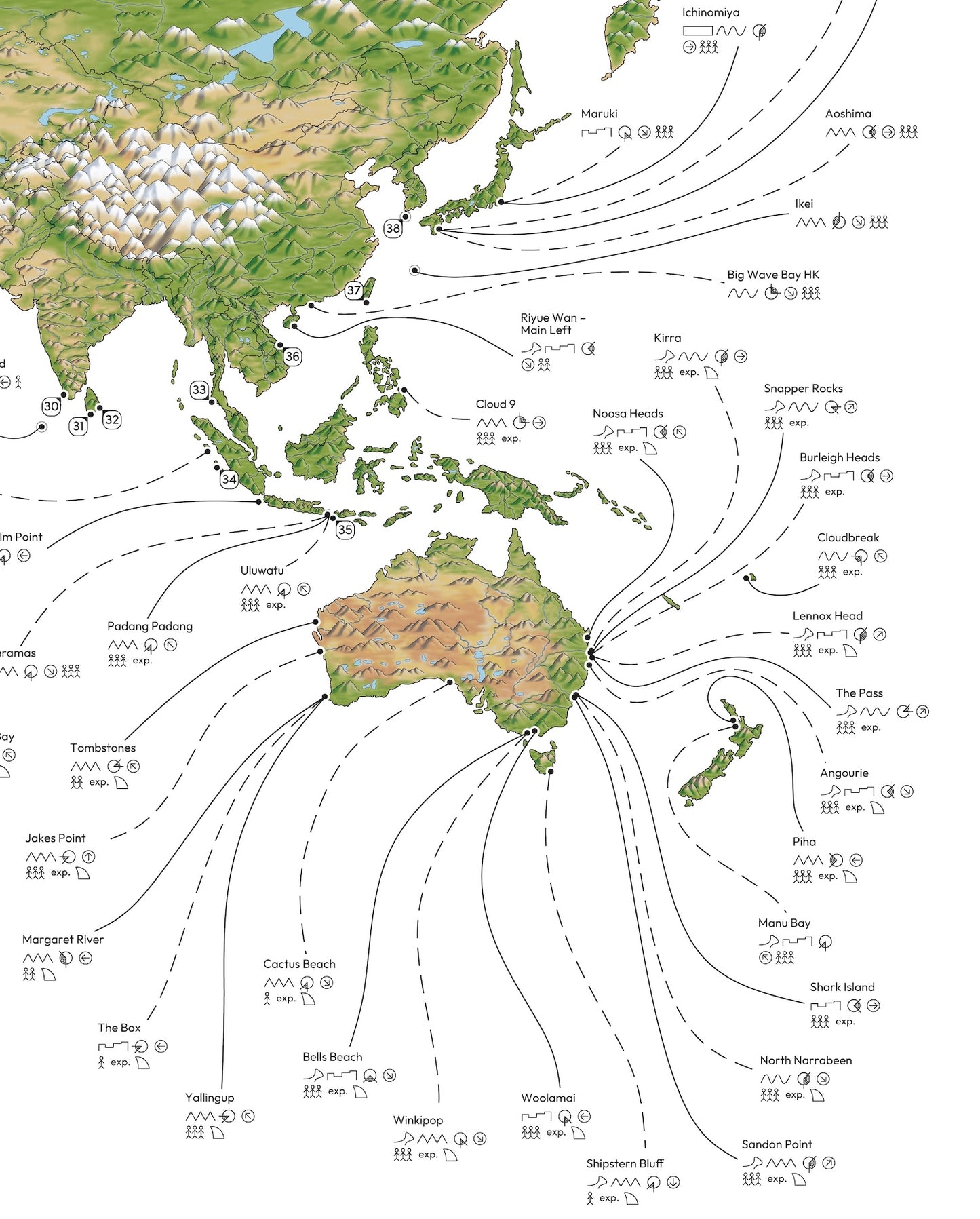 The World Surf Map
