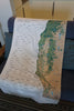 The California Surf Map Beach Towel