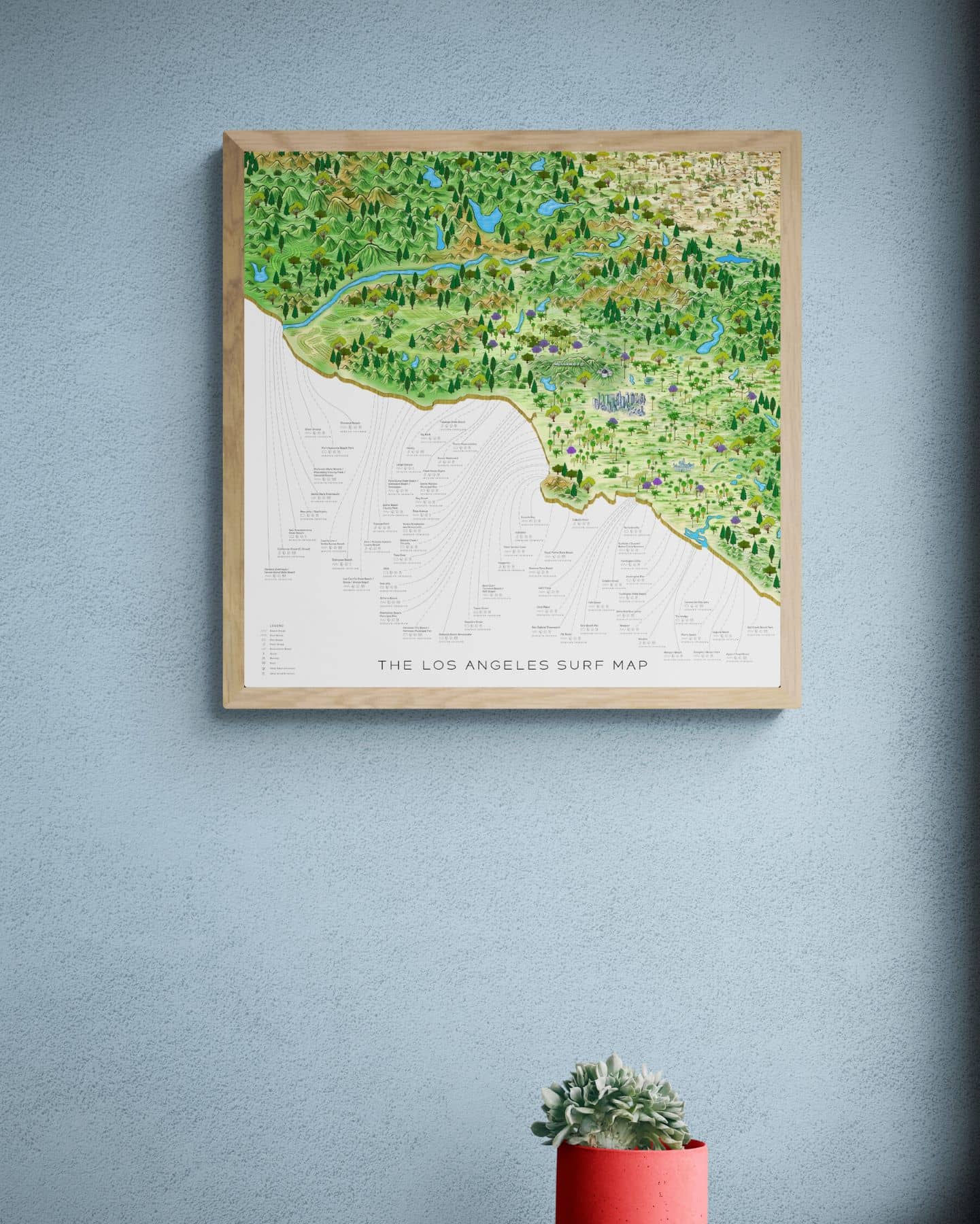 The Los Angeles Surf Map
