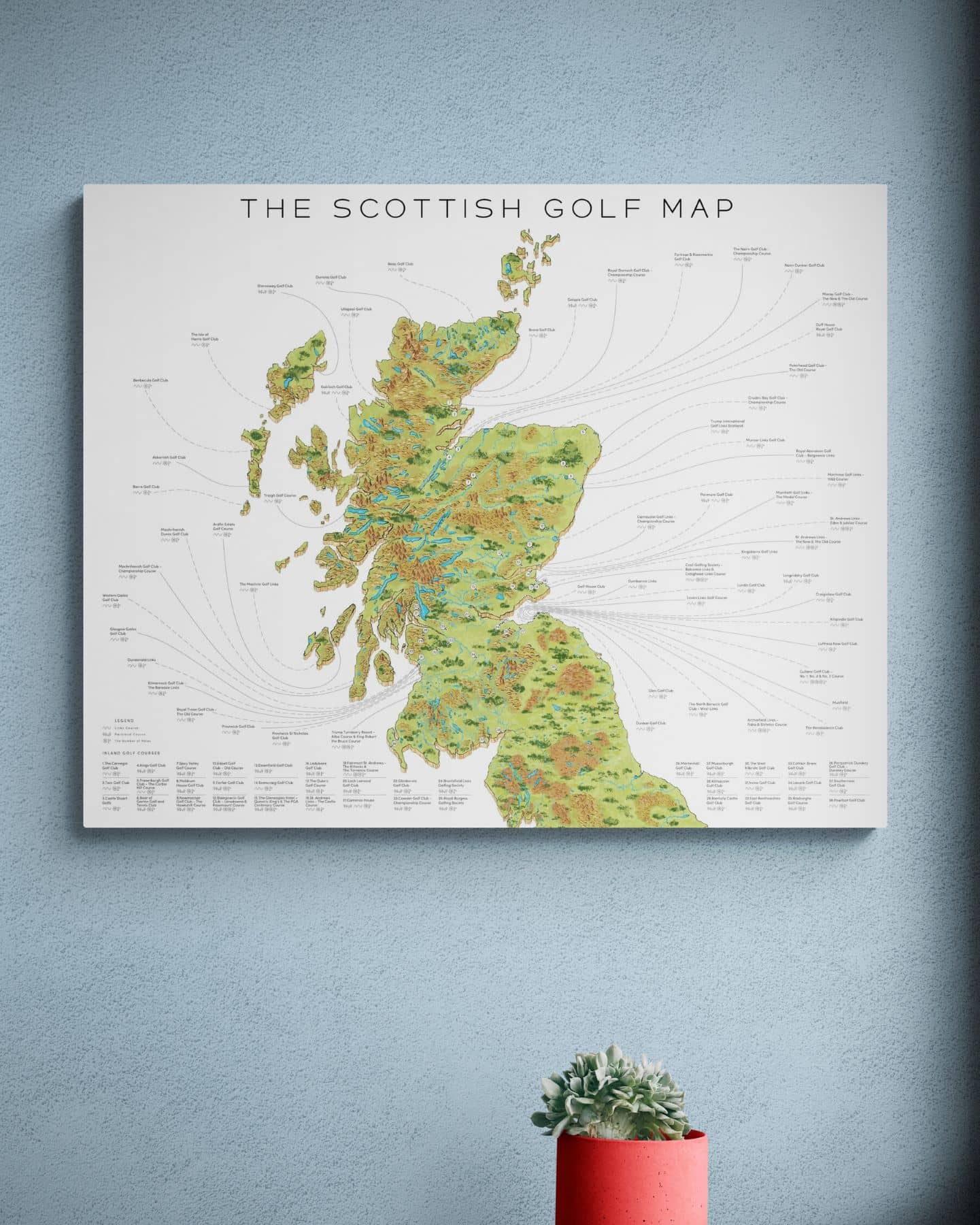 The Scottish Golf Map