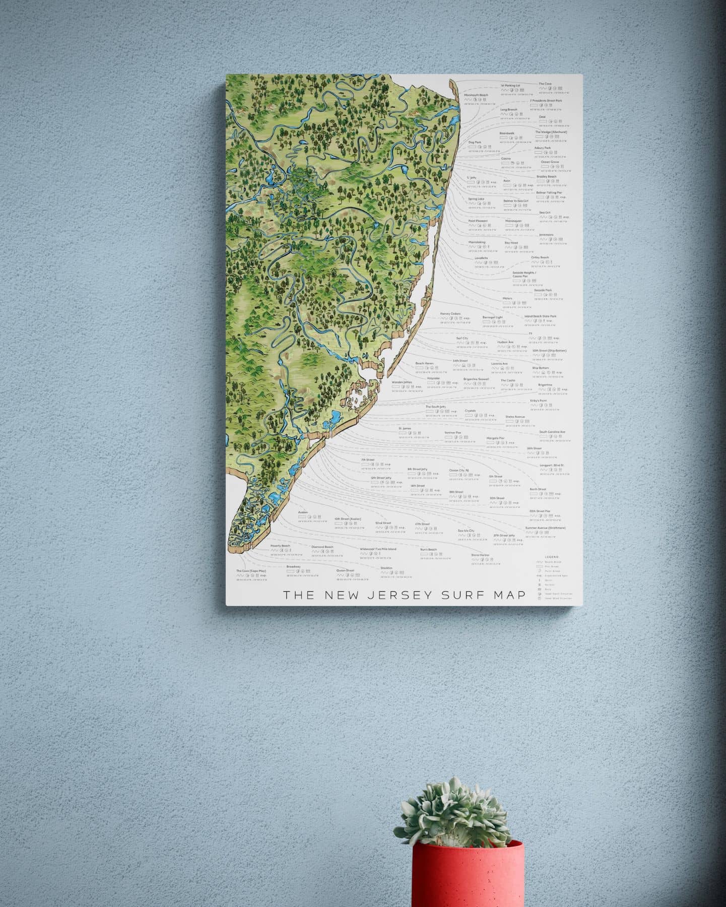 The New Jersey Surf Map