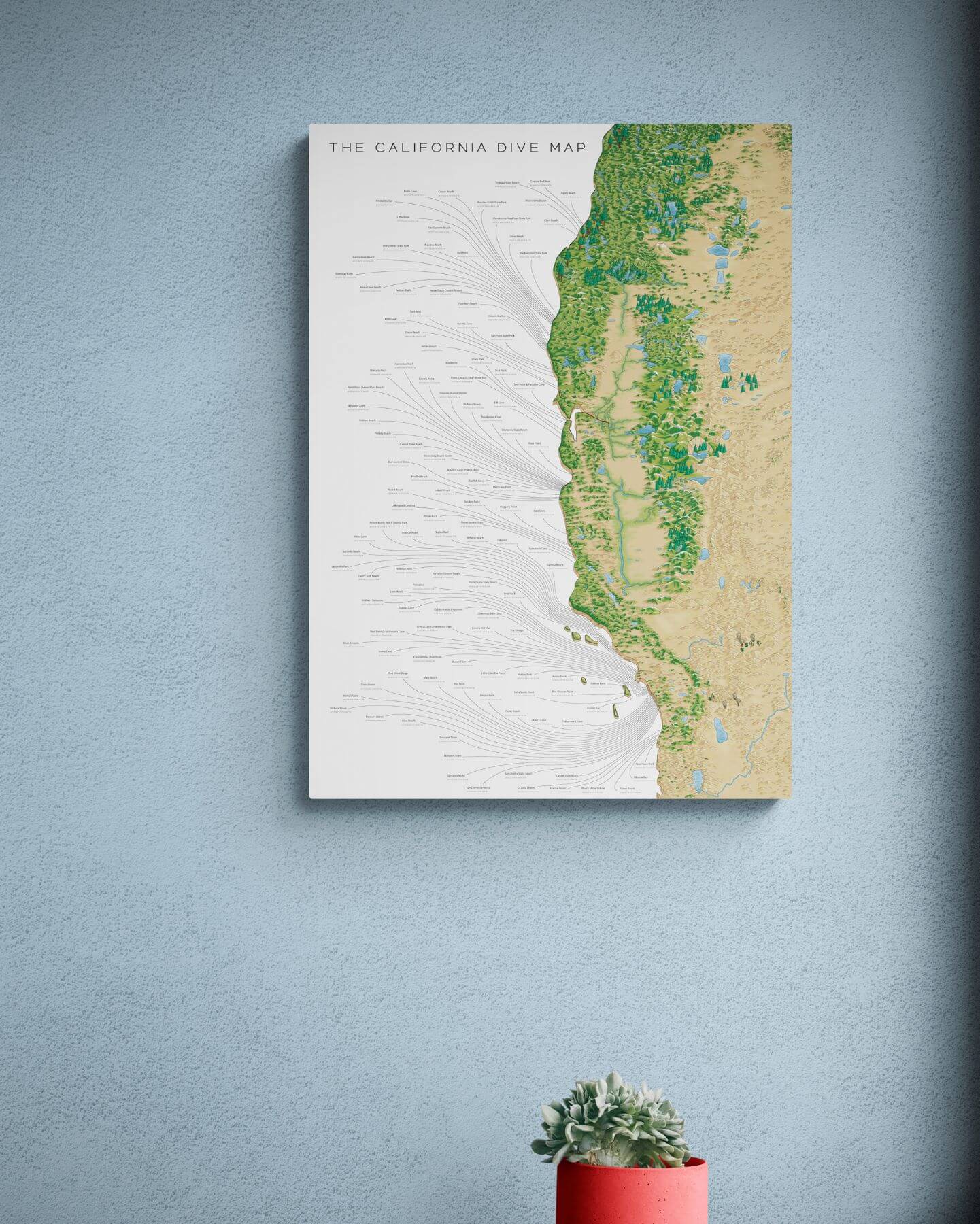 The California Dive Map