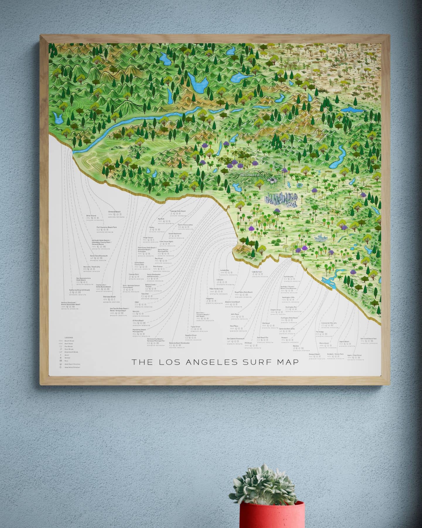 The Los Angeles Surf Map