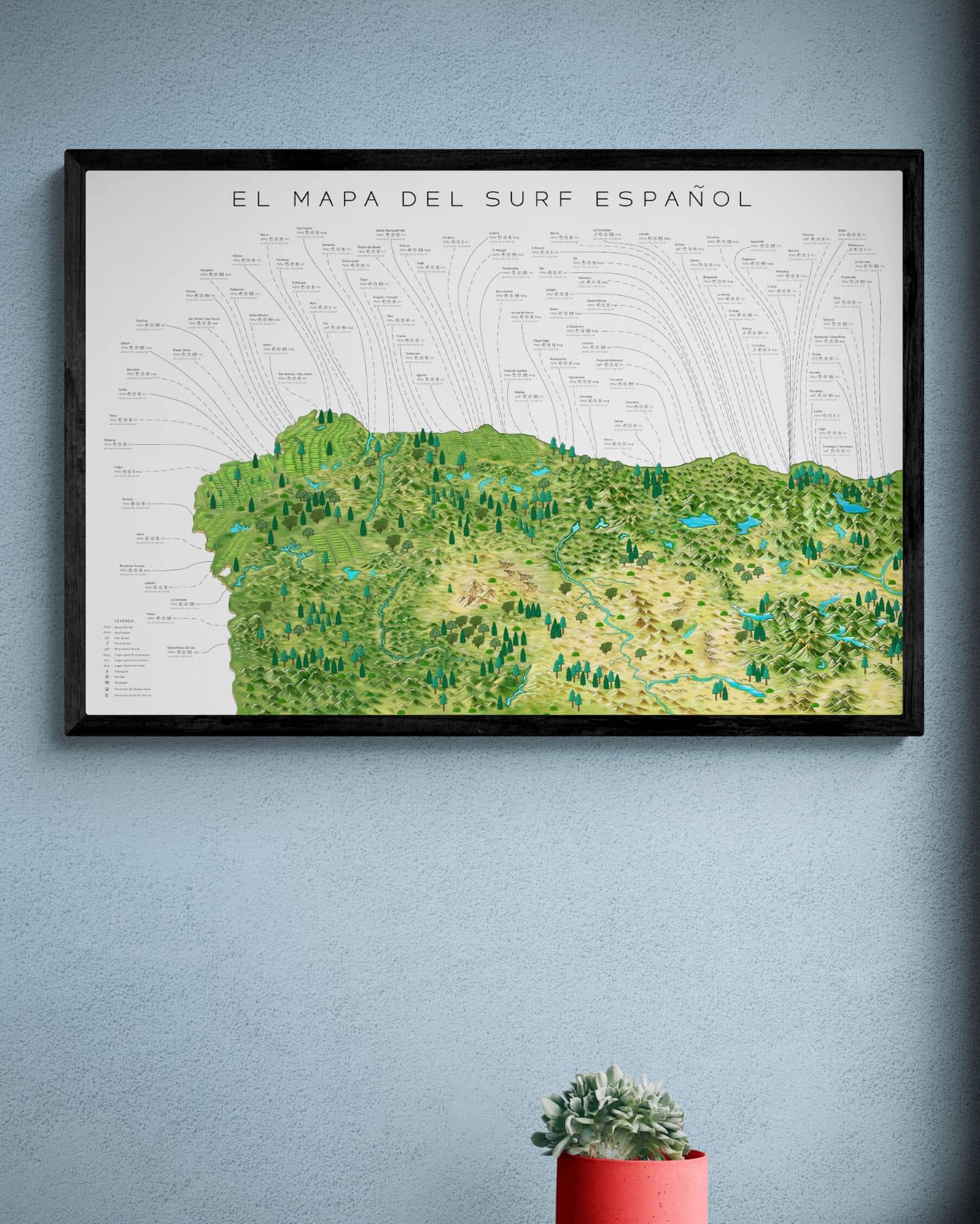 The Spanish Surf Map