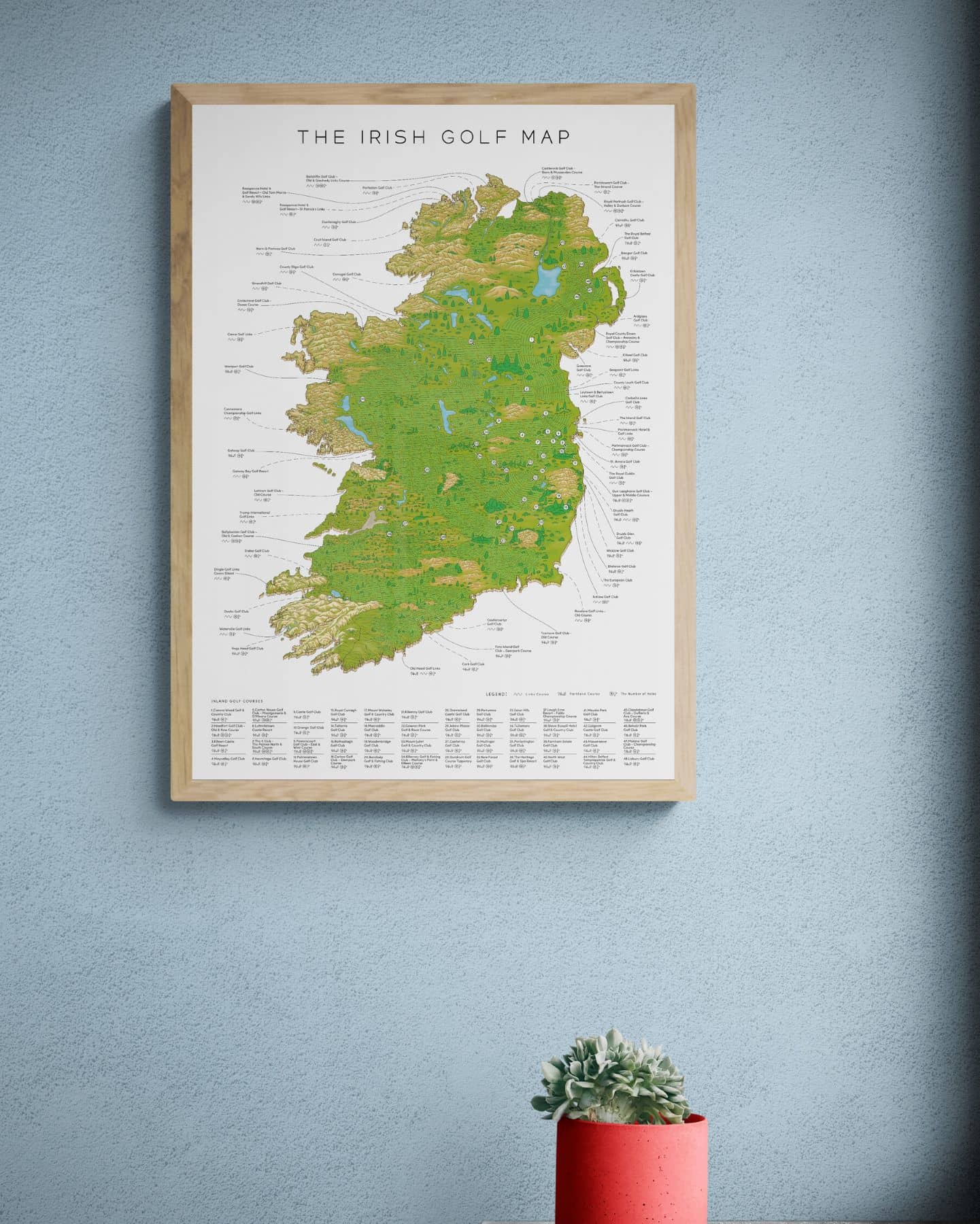 The Irish Golf Map