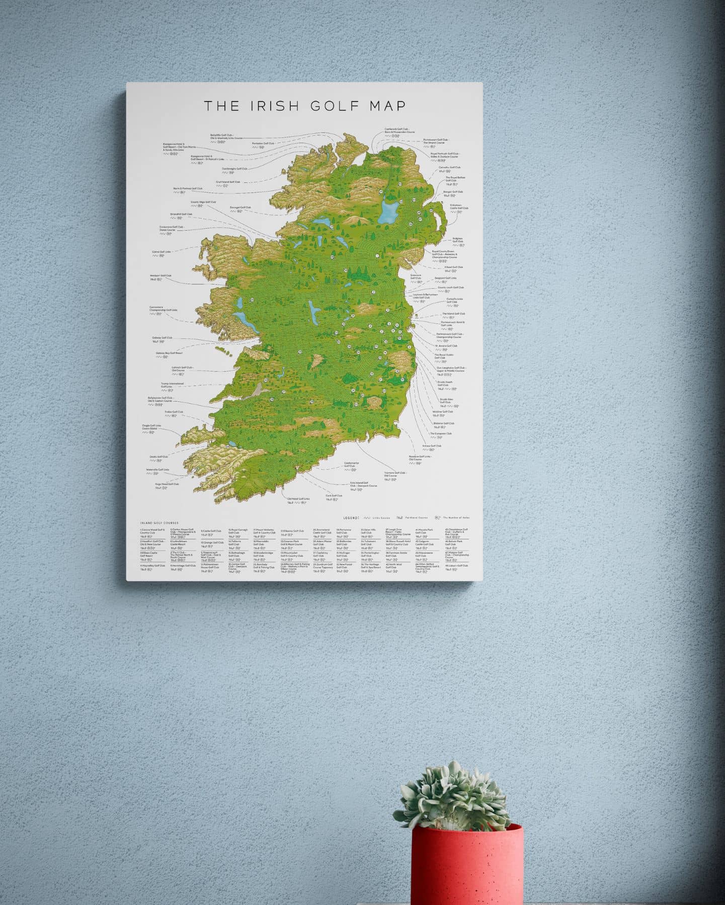 The Irish Golf Map
