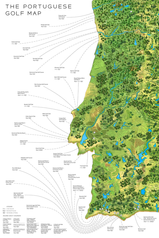 The Portuguese Golf Map