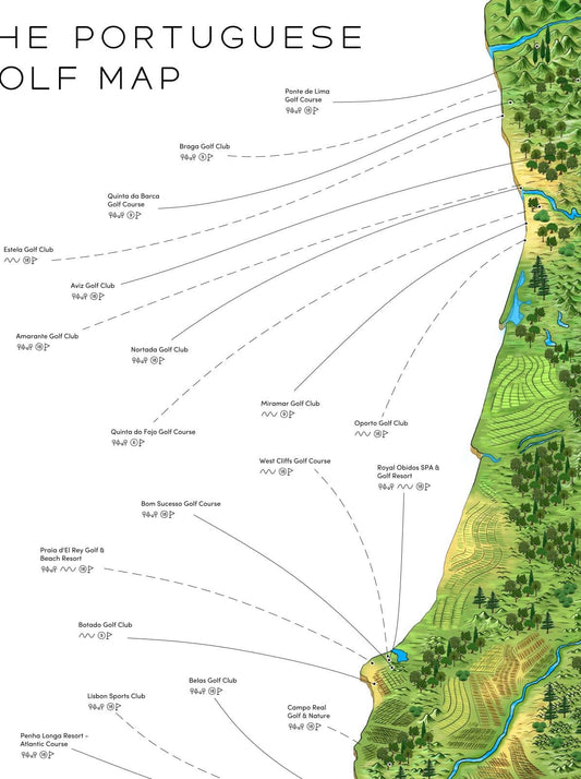 The Portuguese Golf Map