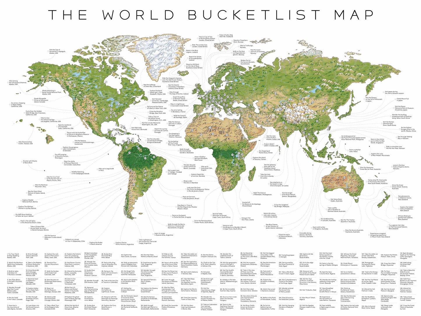 The World Bucketlist Map