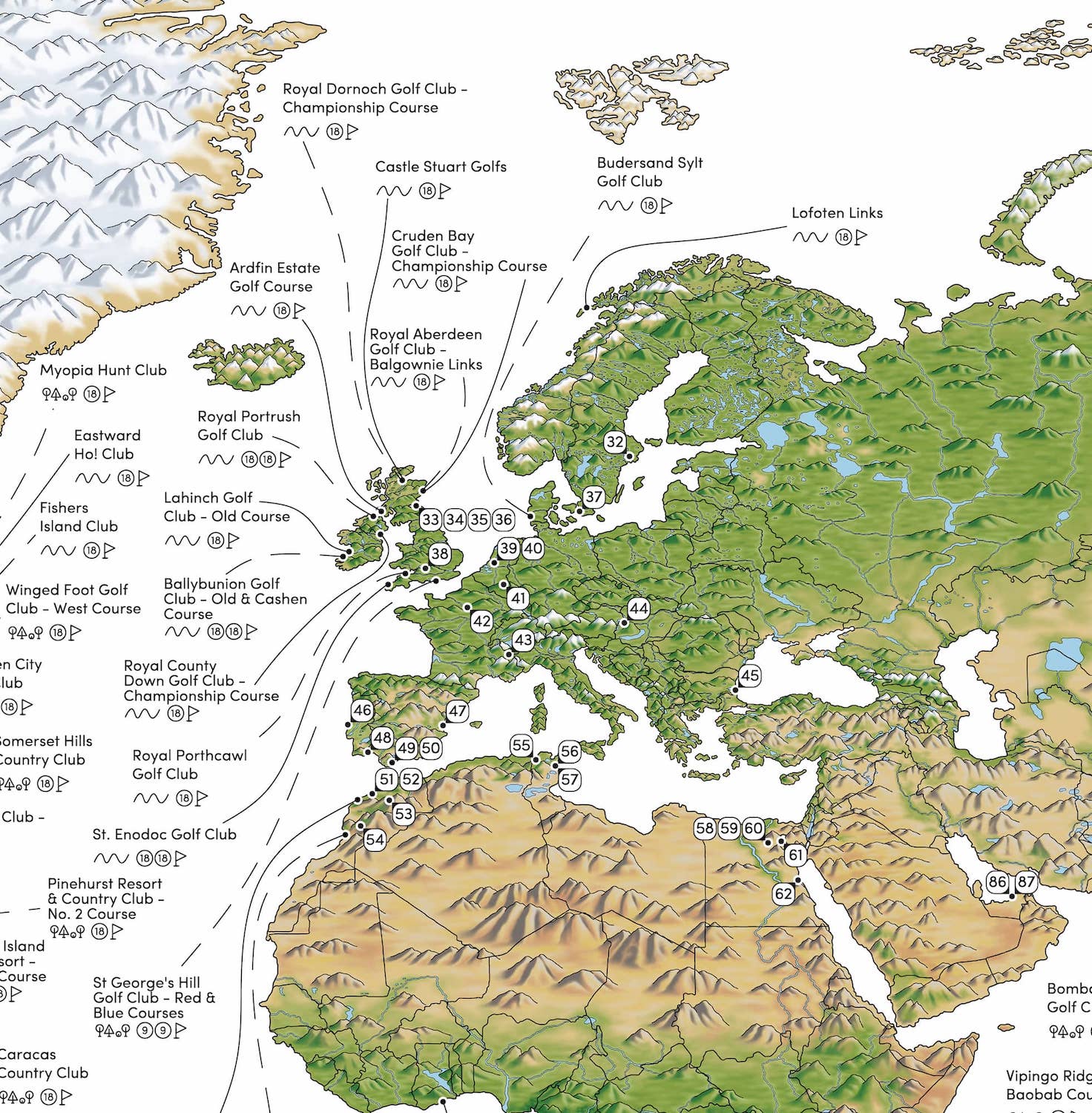 The World Golf Map – Malin & Mizen