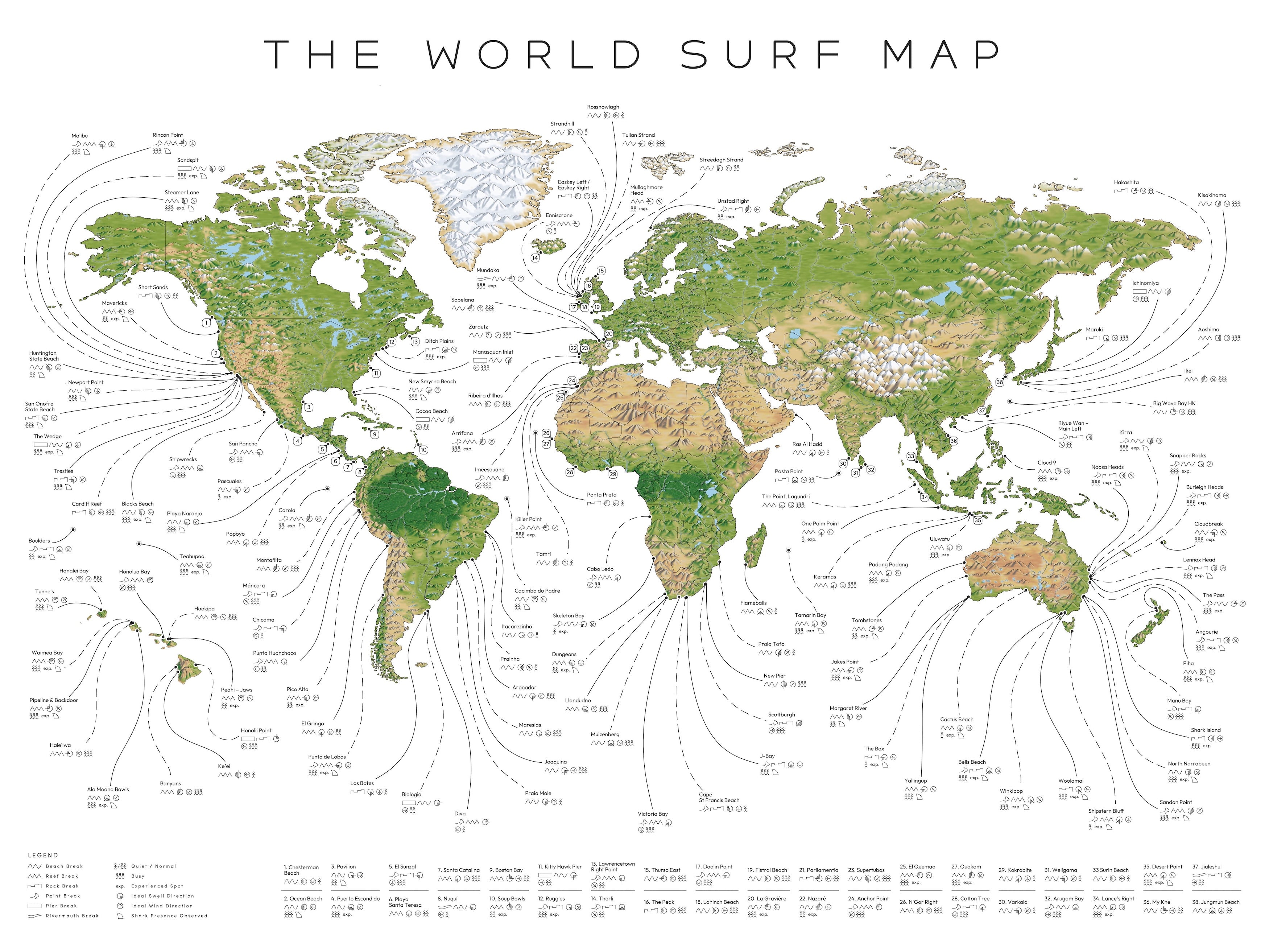 The World Surf Map