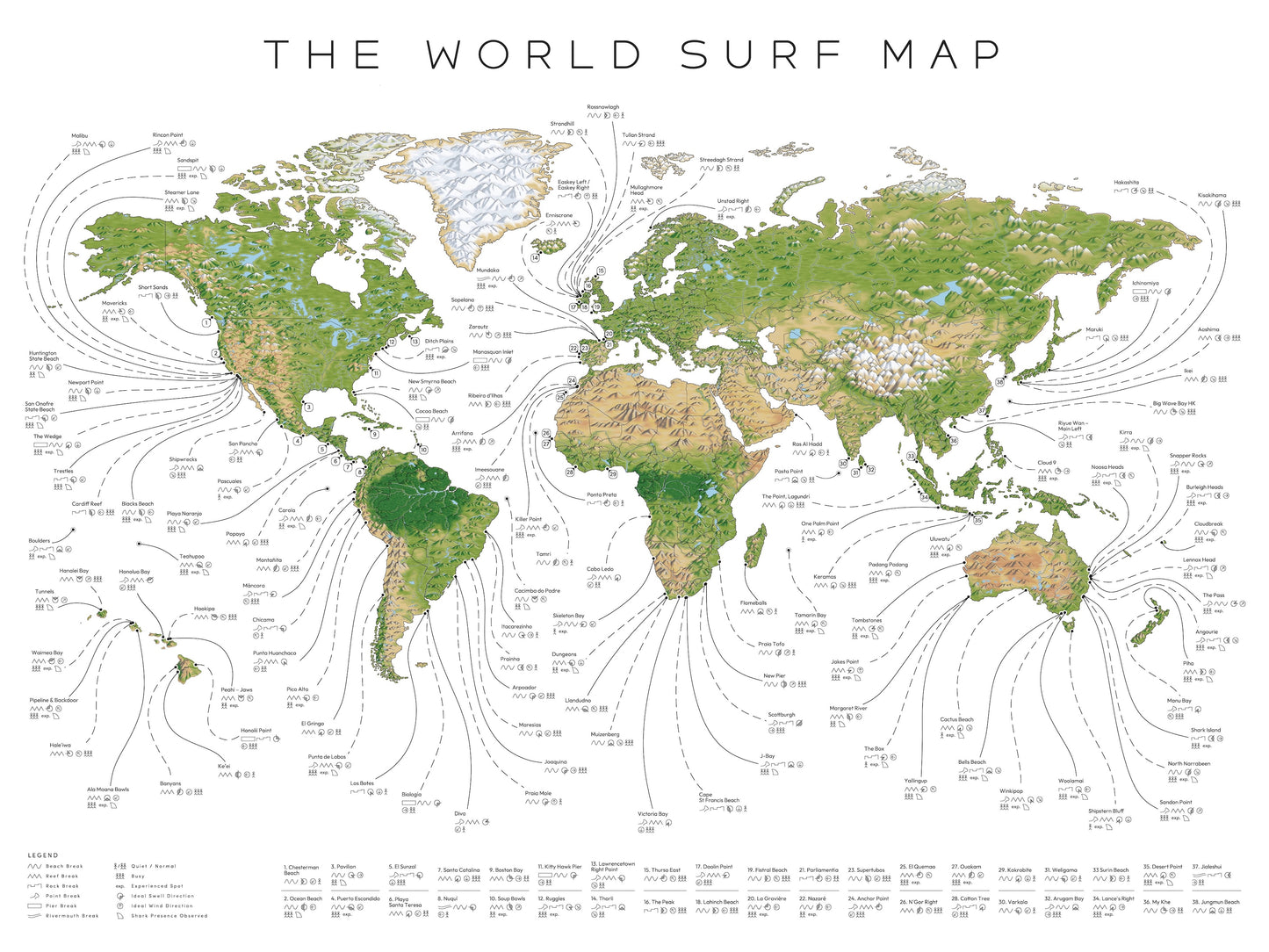 The World Surf Map