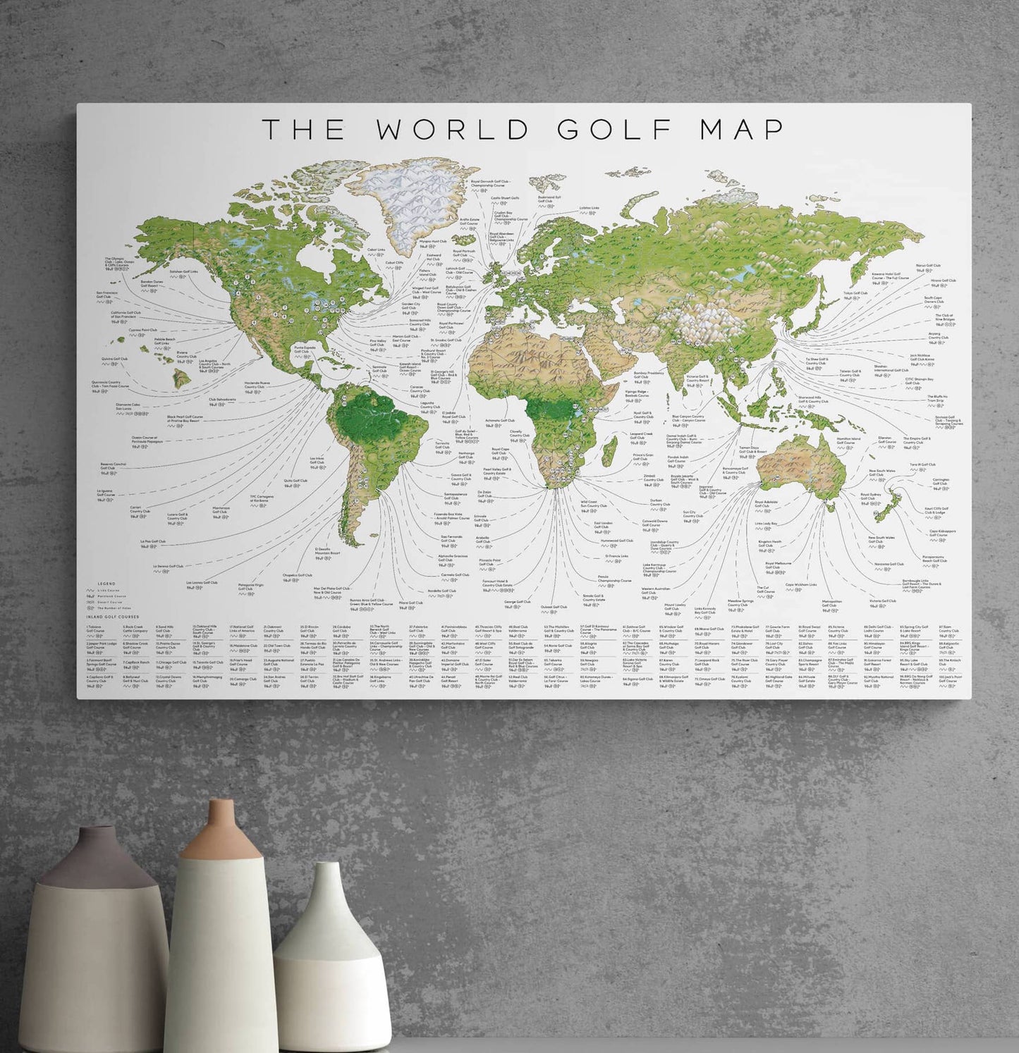 The World Golf Map