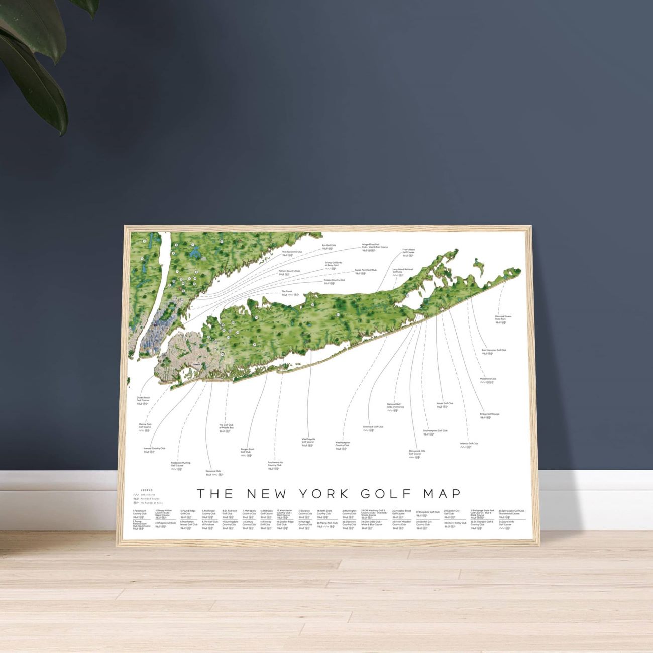 The New York Golf Map