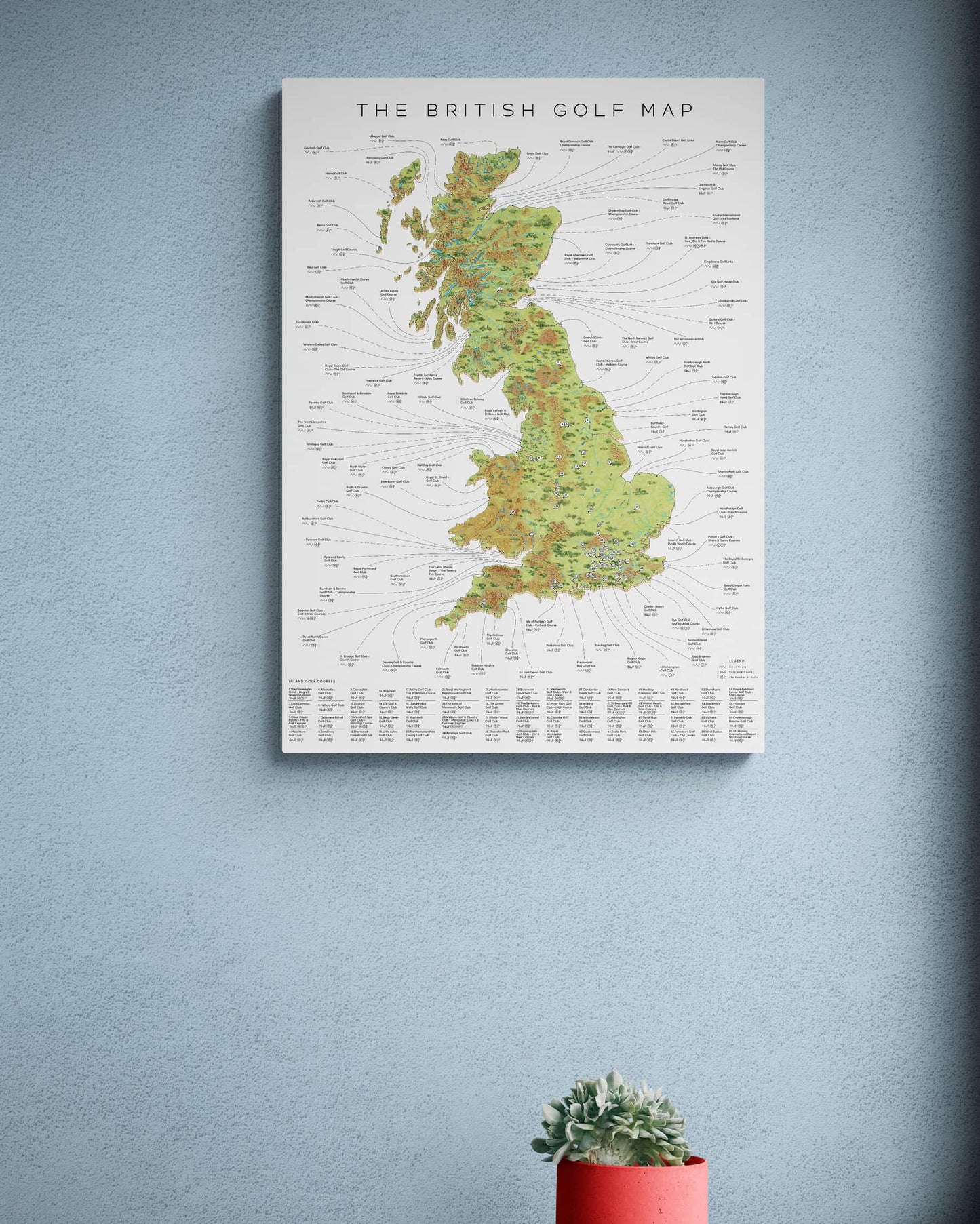 The British Golf Map