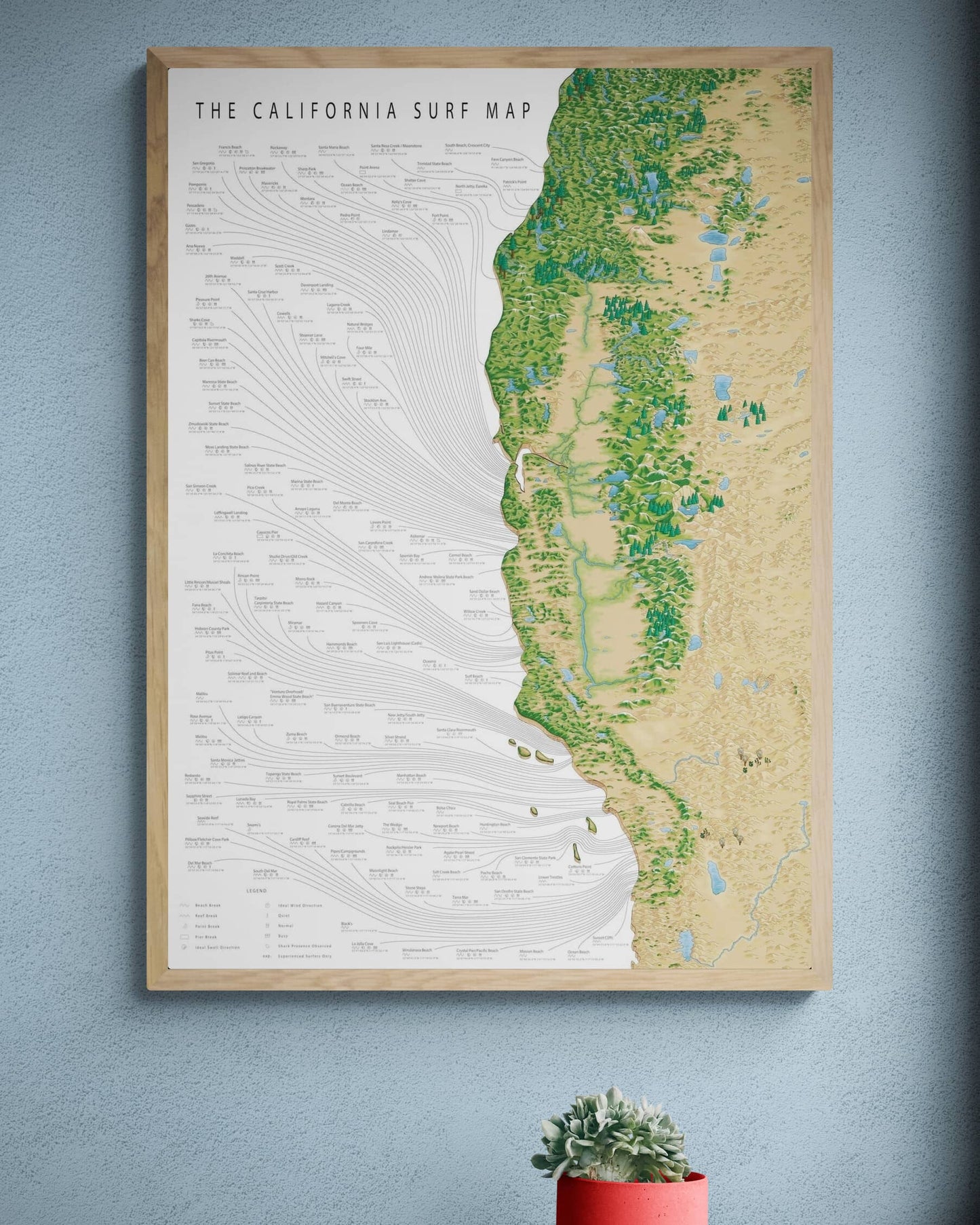 The California Surf Map