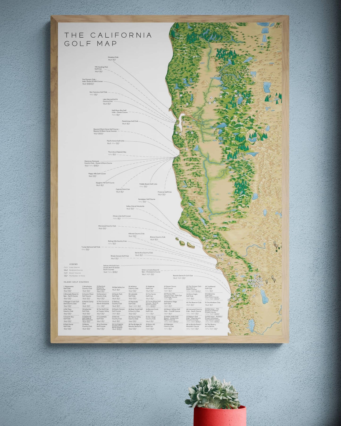 The California Golf Map