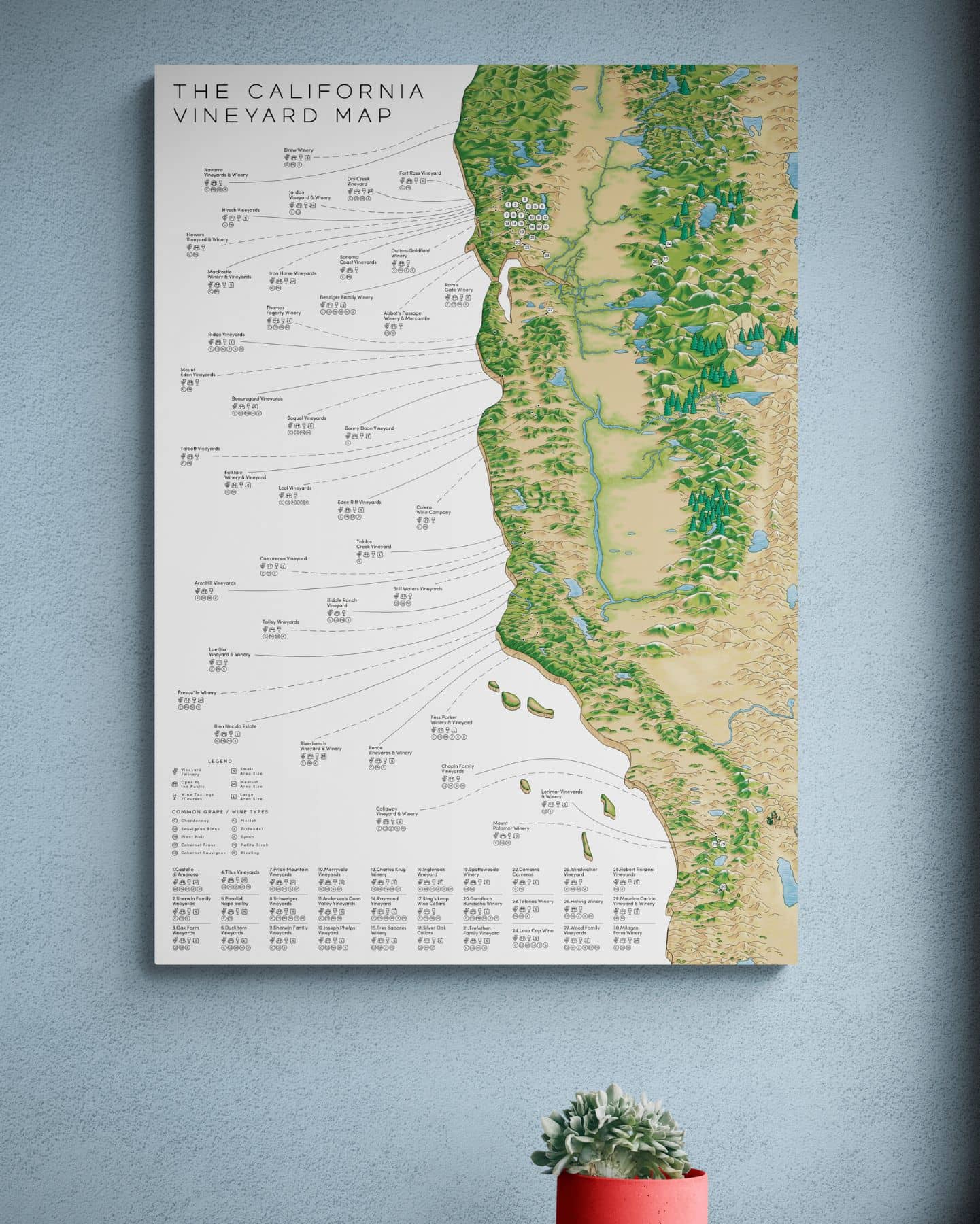 The California Vineyard Map