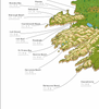 The Irish Surf Map - Beach Towel
