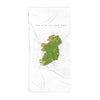 The Irish Sea Swim Map Beach Towel