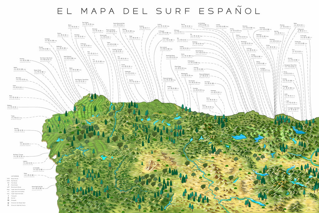 The Spanish Surf Map