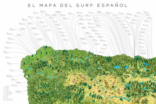 The Spanish Surf Map