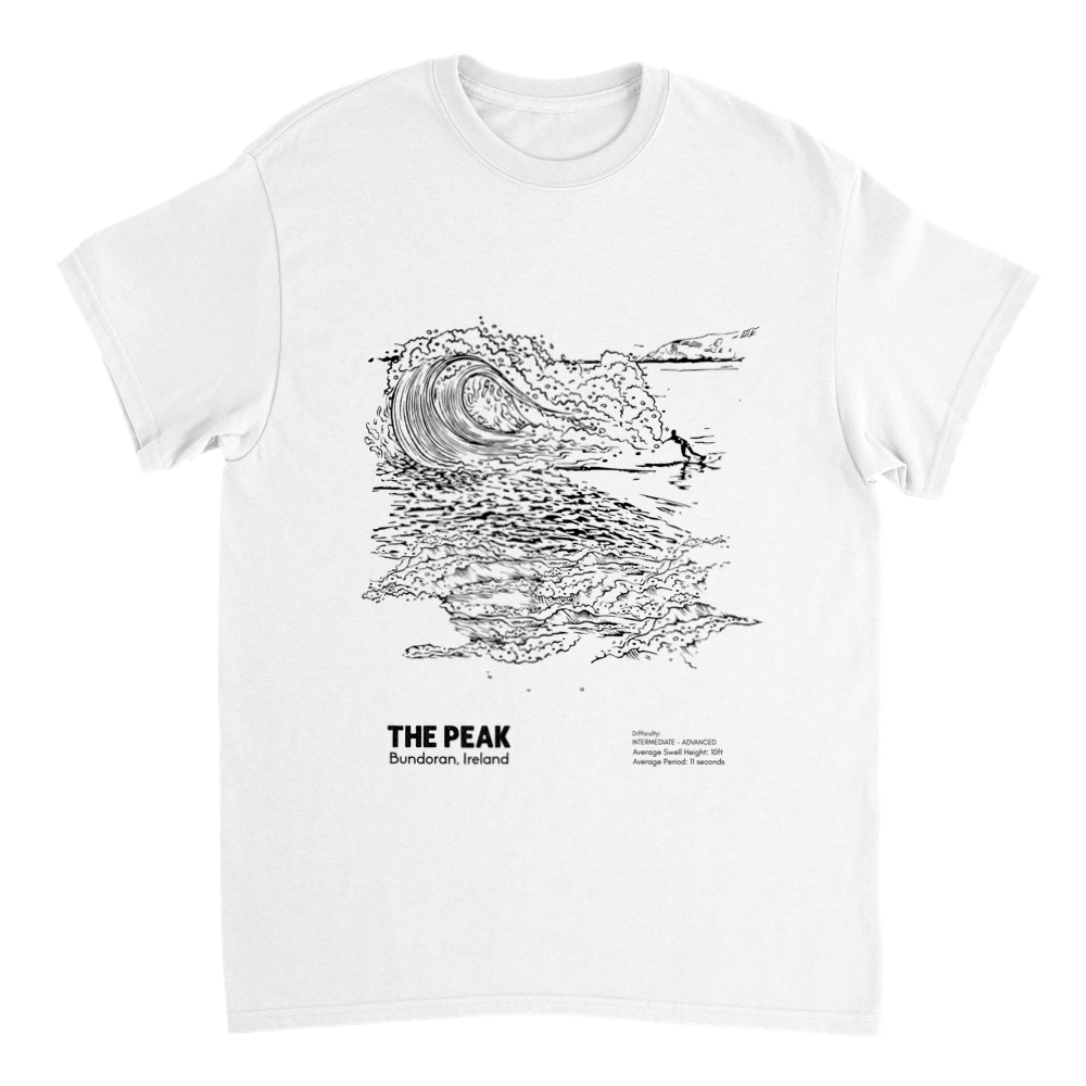The Peak, Bundoran - Heavyweight  T-shirt