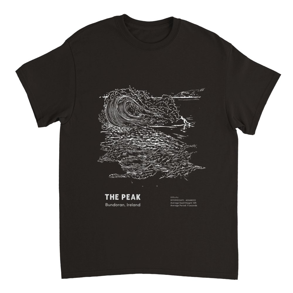 The Peak, Bundoran - Heavyweight  T-shirt