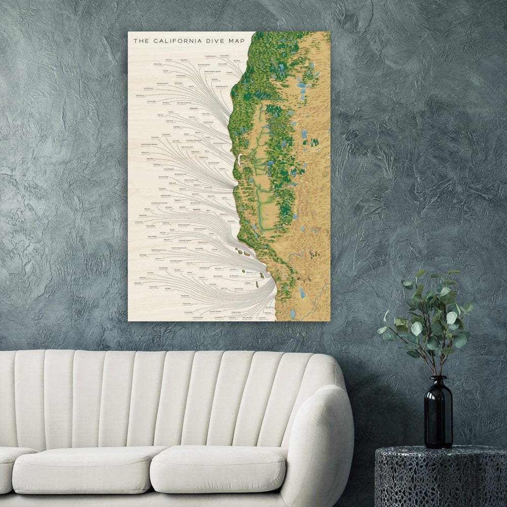 The California Dive Map